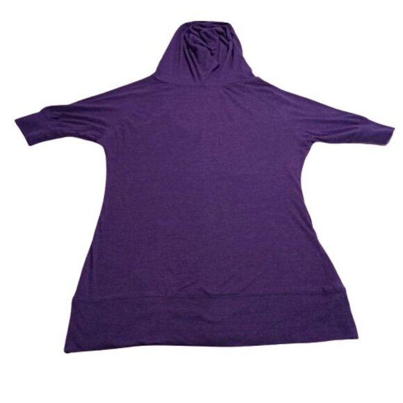 Pro Edge Hooded Short Sleeve Notre Dame Tee in Heather Blue Size Juniors XL - Picture 4 of 8